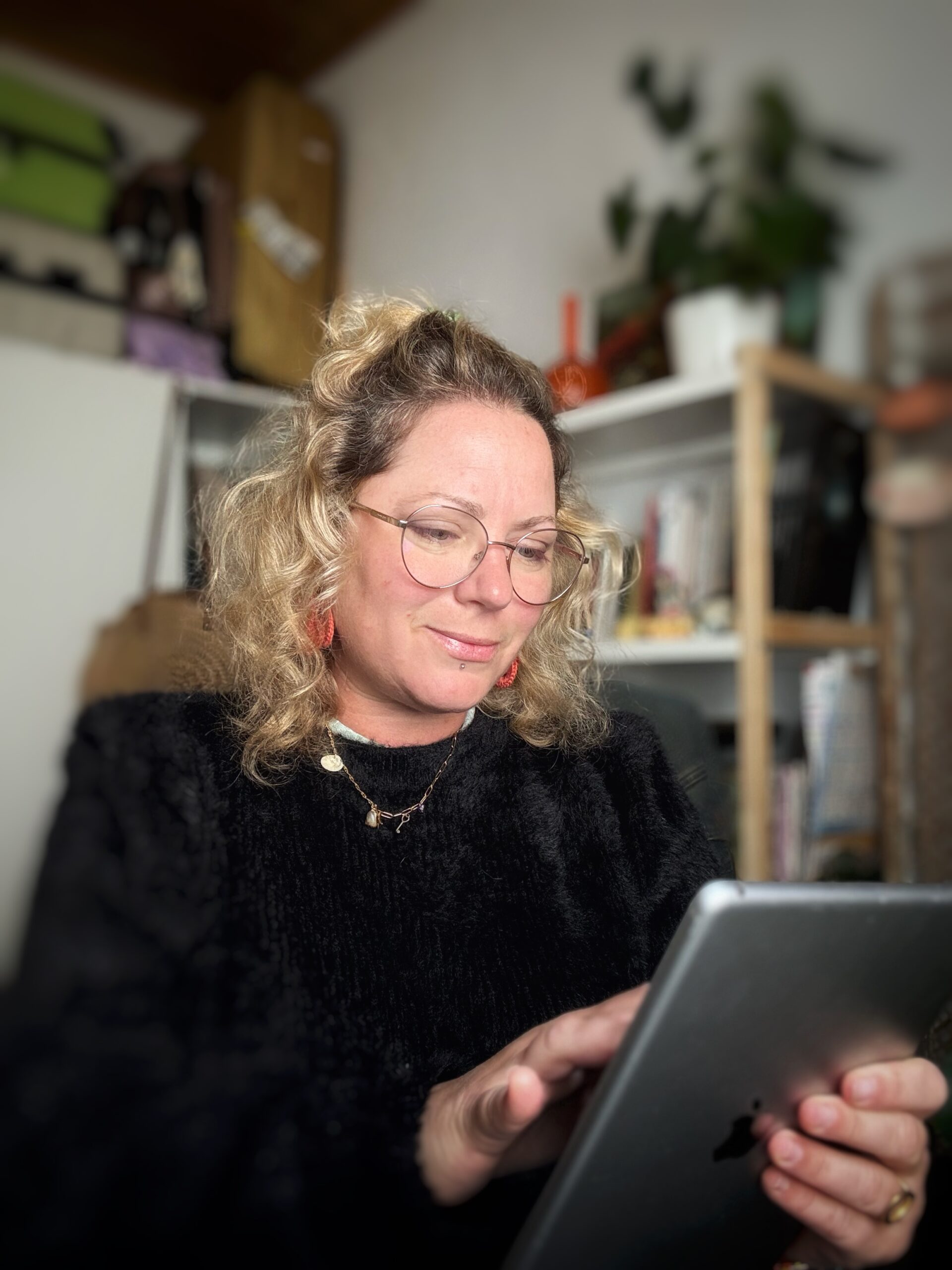 Laurène Mazier au travail